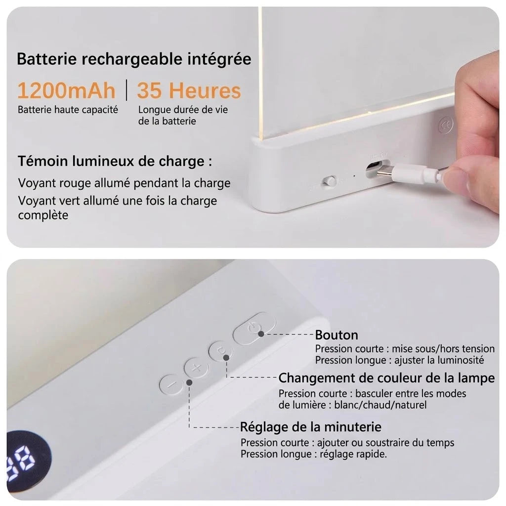 SEILN LumiRead™ – Lampe de lecture rechargeable